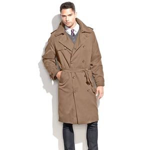 Men’s Designer Trench Coat- Towne by London Fog